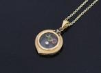 Diamant saffier robijn smaragd 18k ketting hanger goud luxe