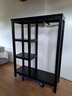 IKEA HEMNES open kledingkast, zwartbruin, 99 x 37 x 130cm, Huis en Inrichting, Kasten | Kledingkasten, Ophalen, 100 tot 150 cm