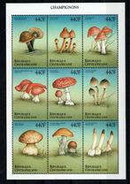 c.afrika 1999 pf blok paddenstoelen mushrooms flora, Ophalen of Verzenden, Postfris, Dier of Natuur
