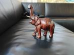 Handgesneden houten olifant decoratie - gelukssymbool, Ophalen of Verzenden, Gebruikt, Dier