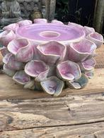 Kandelaar bloem aardewerk handwerk Aardewerk, Huis en Inrichting, Woonaccessoires | Kandelaars en Kaarsen, Overige materialen