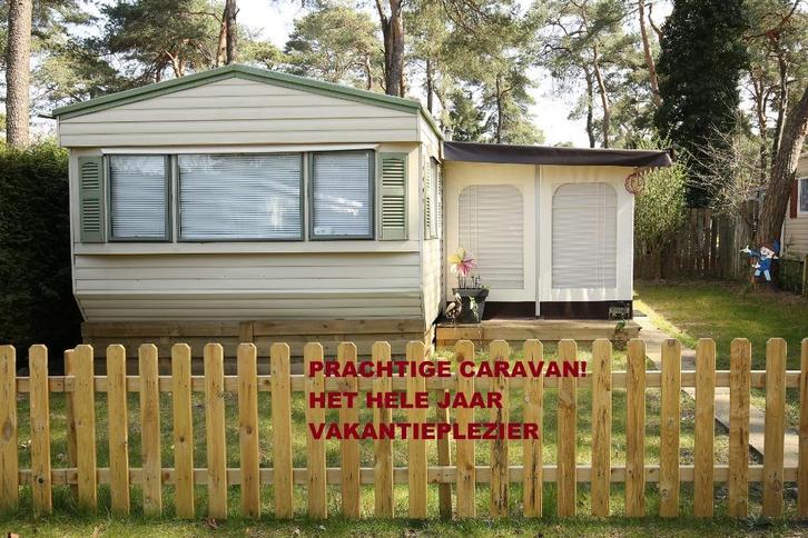 Nordstar stacaravan met jaarplaats in Lommel, Caravans en Kamperen, Stacaravans, tot en met 4, Ophalen