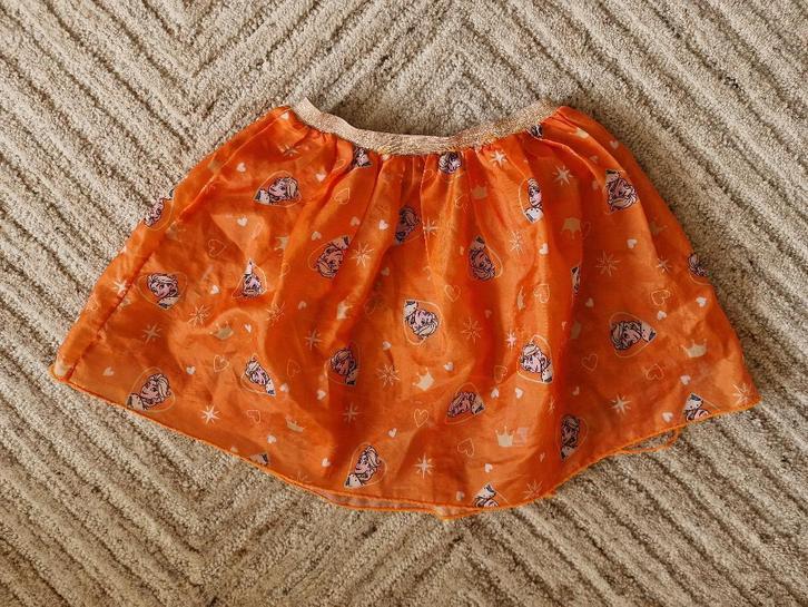 Oranje Frozen rokje maat 128/134 (voetbal, koningsdag), Kinderen en Baby's, Kinderkleding | Maat 128, Gebruikt, Meisje, Jurk of Rok