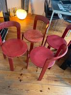 Bruno Rey Kusch & Co vintage stoelen, Huis en Inrichting, Ophalen, Gebruikt, Vier, Rood