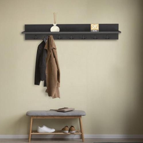 106 cm Kapstok - Wandkapstok - Wandplank - 207921B, Huis en Inrichting, Woonaccessoires | Wanddecoraties, Nieuw, Ophalen of Verzenden