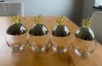 Kruidenpotjes Alessi Ovolini 4 stuks ZGAN, Overige materialen, Overige typen, Ophalen of Verzenden, Zo goed als nieuw