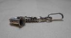 Zilveren hanger Saxofoon nr.537, Verzenden, Zo goed als nieuw, Zilver, Zilver