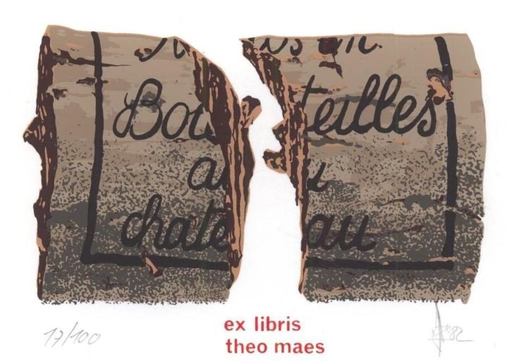 1858 Ex Libris België : Alain Hautekiet, 1982, Antiek en Kunst, Kunst | Etsen en Gravures, Verzenden