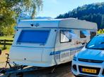 Hobby Excellent 485 hele nette caravan, Rondzit + Vastbed., Caravans en Kamperen, Hobby, Particulier, Tot en met 4, Rondzit