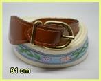 Vintage riem 91 x 2,5 cm, Kleding | Dames, Riemen en Ceinturen, Ophalen of Verzenden, Gedragen, 90 tot 100 cm