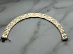 Tricolor gouden vintage schakelarmbabd, Sieraden, Tassen en Uiterlijk, Armbanden, Ophalen of Verzenden, Zo goed als nieuw, Goud