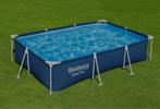Bestway zwembad 300x201x66 incl. veel accessoires, 200 tot 400 cm, Rechthoekig, Opzetzwembad, Minder dan 80 cm