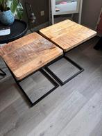 Te koop industriële bijzettafel, Ophalen, Minder dan 50 cm, 50 tot 100 cm, Vierkant