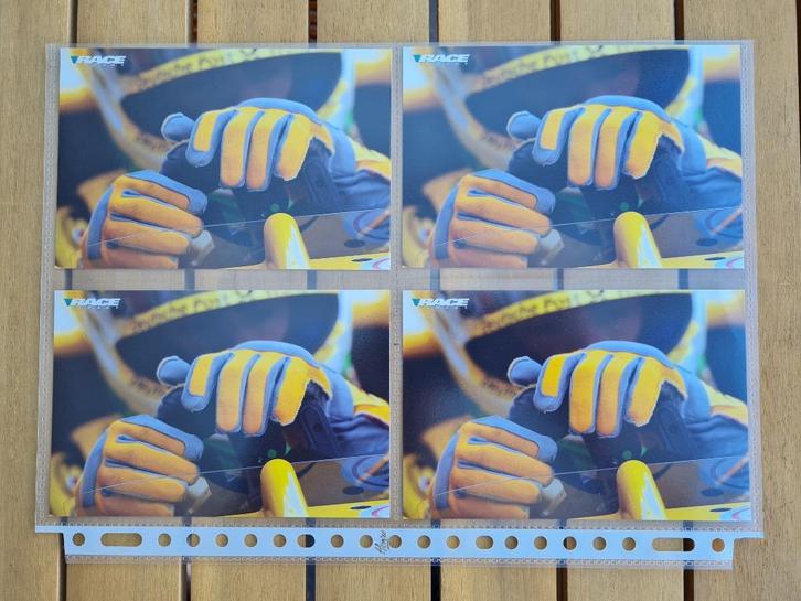 Formule 1 2002 Jordan F1 Fisichella Fan/Ansichtkaart 4 stuks, Verzamelen, Automerken, Motoren en Formule 1, Zo goed als nieuw