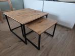Salon tafel set, Huis en Inrichting, Tafels | Salontafels, Ophalen, Gebruikt, 50 tot 100 cm, Vierkant