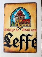 Leffe bier bord metaal 30 bij 20, Ophalen of Verzenden