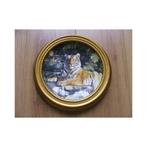 Franklin Mint Tijger en jong Weber Bauer wandbord, Antiek en Kunst, Ophalen of Verzenden