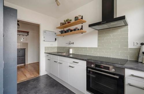 Keuken, zelf ophalen en zelf demonteren, lengte ~284cm, Huis en Inrichting, Keuken | Complete keukens, Gebruikt, Hoekkeuken, Kunststof