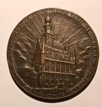 Bouwpenning op "Raadhuis Veere" (1931), Ophalen of Verzenden, Brons, Nederland