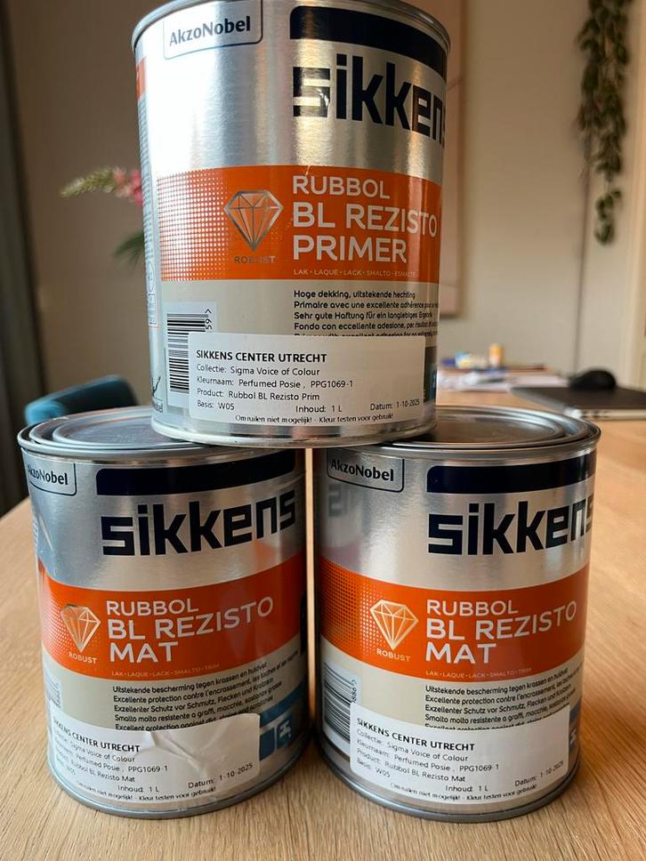 Sikkens Rubbol BL Rezisto - Primer & Mat, Doe-het-zelf en Verbouw, Verf, Beits en Lak, Zo goed als nieuw, Verf, Minder dan 5 liter