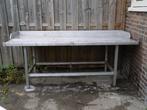 slagers tafel,   Aluminium werk tafel, Ophalen, Gebruikt