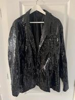 Glitter colbert/blazer Zwart - Maat XL, Kleding | Heren, Carnavalskleding en Feestkleding, Ophalen of Verzenden, Overige thema's