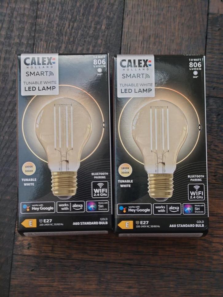 2 Calex Smart Leds E27 - new, unused in box, Huis en Inrichting, Lampen | Losse lampen, Zo goed als nieuw, Led-lamp, Minder dan 30 watt