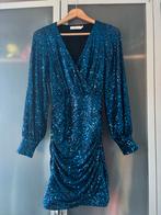Costes blauwe glitter jurk - XS, Kleding | Dames, Blauw, Ophalen of Verzenden, Zo goed als nieuw, Maat 34 (XS) of kleiner