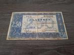 Biljet 2,5 gulden 1938, zilverbon, Ophalen of Verzenden