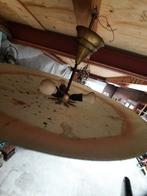 Plafonniere hanglamp roze glas schaal, Ophalen, Vintage 60/70, Minder dan 50 cm, Glas