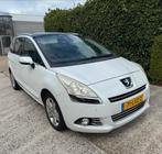 Peugeot 5008 1.6 THP 7PL 2010 Wit, Auto's, Peugeot, Voorwielaandrijving, Euro 5, Stof, Zwart