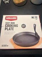 Grillguru cast iron cooking plate nieuw, Huis en Inrichting, Keuken | Potten en Pannen, Ophalen of Verzenden, Zo goed als nieuw