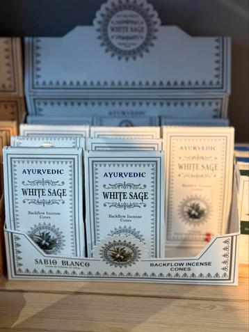 White sage wierookkegels beschikbaar voor biedingen