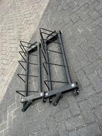 2 x bumper plate rekken bumperplates, Sport en Fitness, Ophalen, Halterschijven, Gebruikt, Met wielen