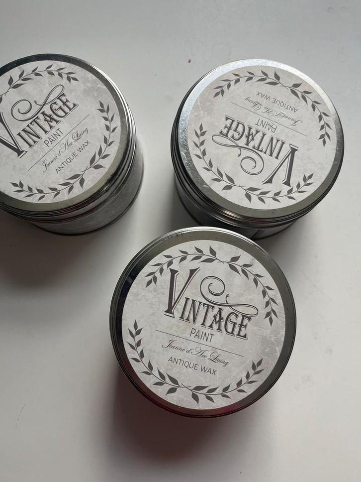 3 Blikken Jeanne d'Arc Living Antique Wax, Hobby en Vrije tijd, Overige Hobby en Vrije tijd, Gebruikt, Ophalen of Verzenden