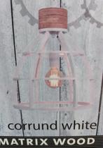 Nieuw! Mooie industriële lamp. Brilliant, Huis en Inrichting, Lampen | Hanglampen, Nieuw, Ophalen of Verzenden, Hout, Minder dan 50 cm
