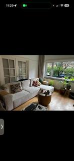 Beige Maison du Monde Slaapbank - Zo Goed Als Nieuw!, Ophalen, 250 tot 300 cm, Tweepersoons, 75 tot 100 cm