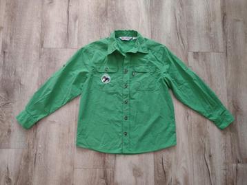 Mooie groene scoutingblouse, Welpenblouse, Scoutfit, 146.