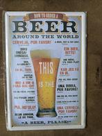 Bier schild, Verzamelen, Biermerken, Ophalen of Verzenden, Zo goed als nieuw, Reclamebord, Plaat of Schild, Overige merken