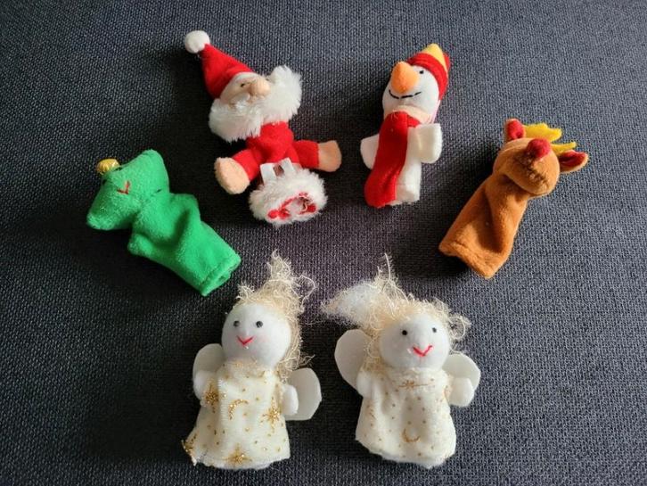 6 nieuwe stoffen kerstfiguren, Diversen, Kerst, Nieuw, Ophalen of Verzenden
