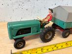 CKO blikken tractor 389 met aanhanger en bestuurder, Ophalen of Verzenden