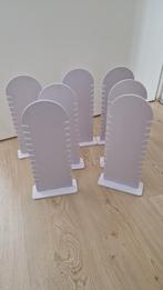 7x witte sieraden displays, Ophalen of Verzenden, Gebruikt