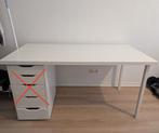 Ikea Linnmon bureau blad met 2 poten, Ophalen, Gebruikt, Bureau