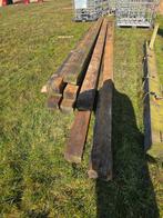 Boerderij balken behandeld diverse lengtes, Ophalen, Gebruikt, 250 cm of meer, Balken