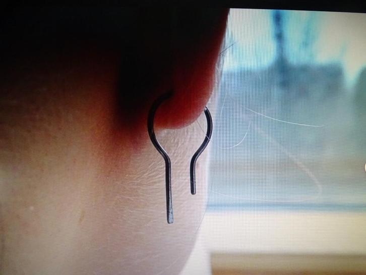 Mini oorbellen, mannelijke oorbellen, Sieraden, Tassen en Uiterlijk, Oorbellen, Nieuw, Hangers, Zilver, Zilver, Ophalen of Verzenden