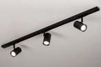 zwart 100cm bank keuken bed spots rails lamp spanningsrails, Huis en Inrichting, Lampen | Spots, Nieuw, Led, Ophalen of Verzenden