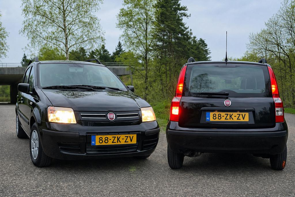 Fiat Panda 99.336KM 2e EIGEN. AIRCO APK NAP NIEUW DISTR.RIEM, Auto's, Fiat, Voorwielaandrijving, Zwart, Origineel Nederlands, Handgeschakeld