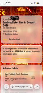 Snollebollekes avond, Tickets en Kaartjes, Twee personen, Overige soorten, Overige typen