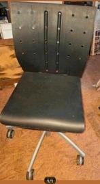 Verrijdbare Burostoel ikea, Ophalen of Verzenden, Zo goed als nieuw, Zwart