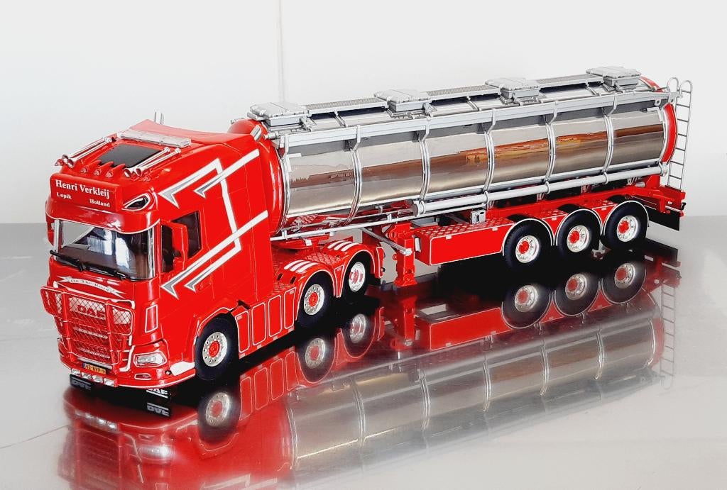 WSI Daf XG+ Henri Verkleij Tankoplegger Lopik, Hobby en Vrije tijd, Ophalen of Verzenden, Nieuw, Bus of Vrachtwagen, Wsi